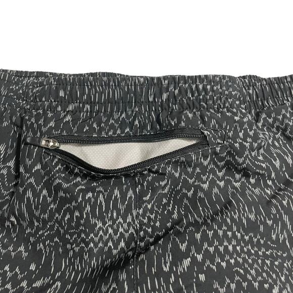 Nike Womens Athletic Shorts Small Black Print Tempo Dri Fit Lined Running Gym - Picture 7 of 12